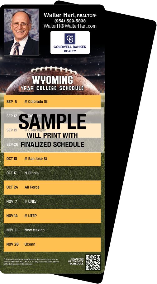 Football Schedules | ReaMark Real Estate Magnets